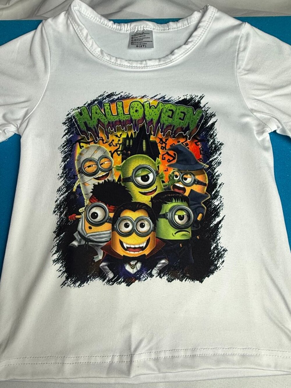 Halloween Minions Custom T-Shirt size 2T